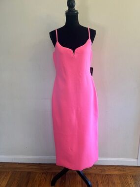 Express Bright Pink Body Contour Dress